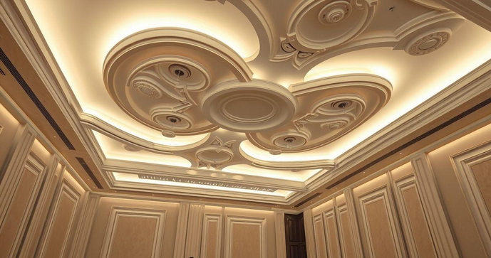 Forros de Gesso Decorado Transformam Ambientes com Estilo e Elegância